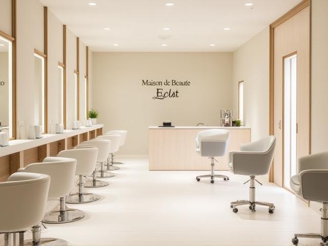 Intérieur du salon Maison de Beauté Éclat à Paris
