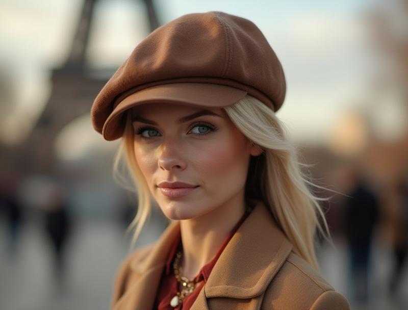 Elegant woman in Parisian fashion